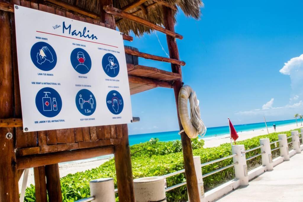Villas Marlin 108, A Pie De Playa, Albercas, Jacuzi, Ubicacion Inmejorable Cancún Exteriér fotografie