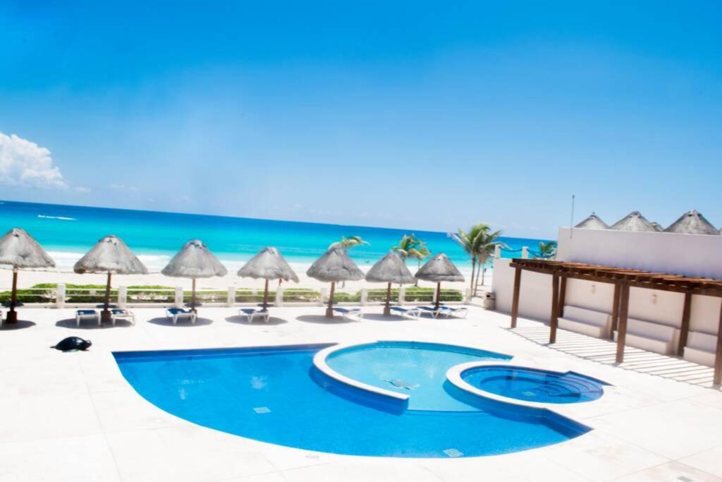 Villas Marlin 108, A Pie De Playa, Albercas, Jacuzi, Ubicacion Inmejorable Cancún Exteriér fotografie