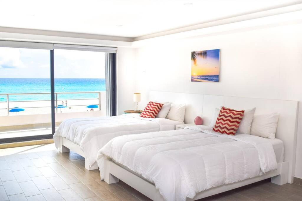 Villas Marlin 108, A Pie De Playa, Albercas, Jacuzi, Ubicacion Inmejorable Cancún Exteriér fotografie